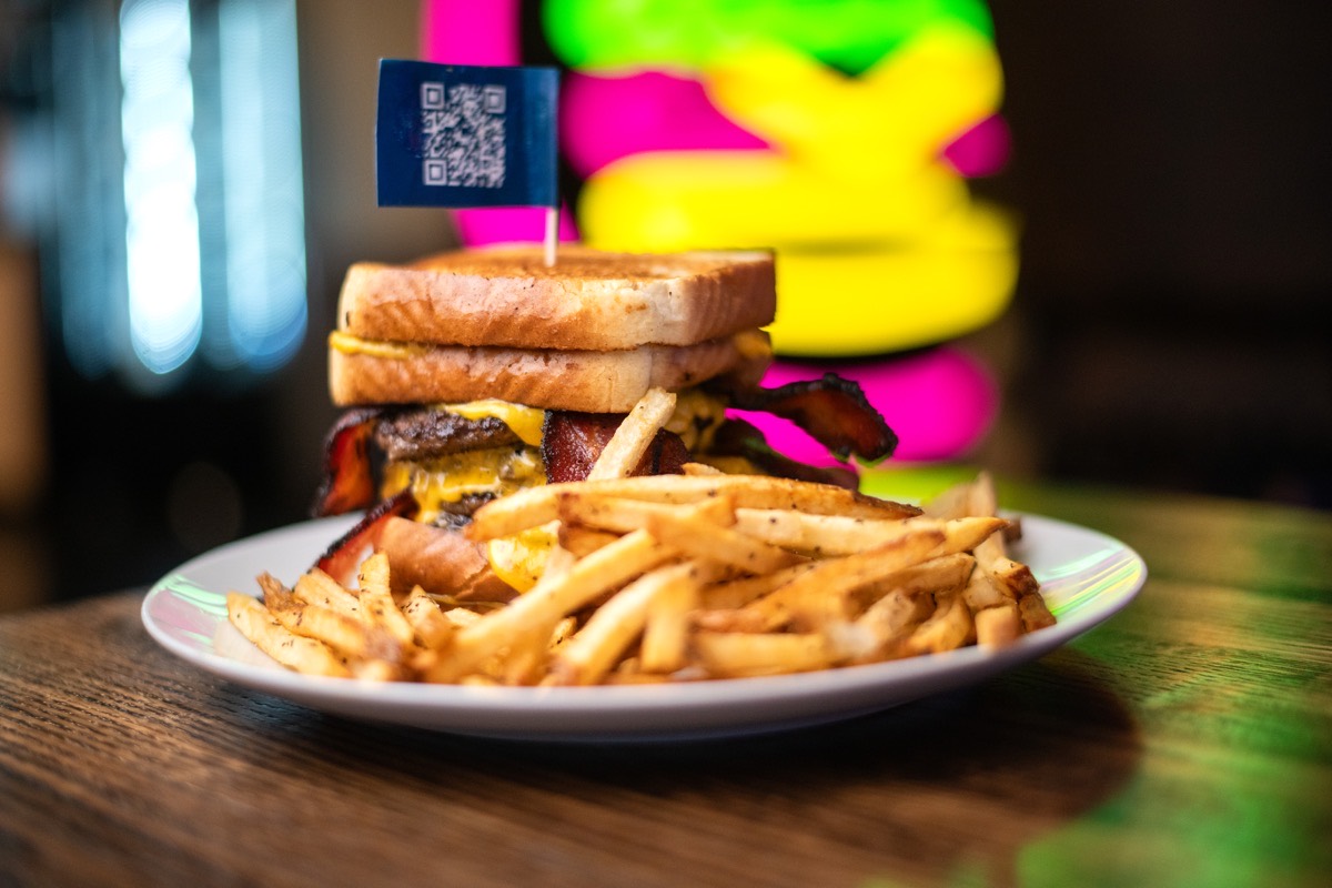 The Widow Maker burger challenge at Lefty’s Bar and Grill
